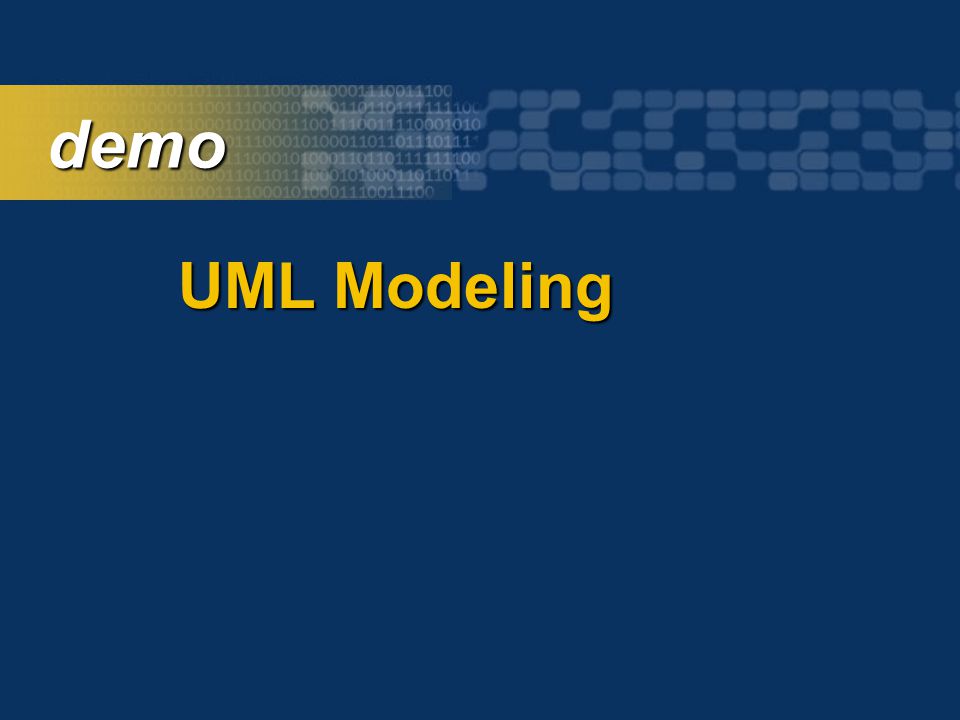demo demo UML Modeling