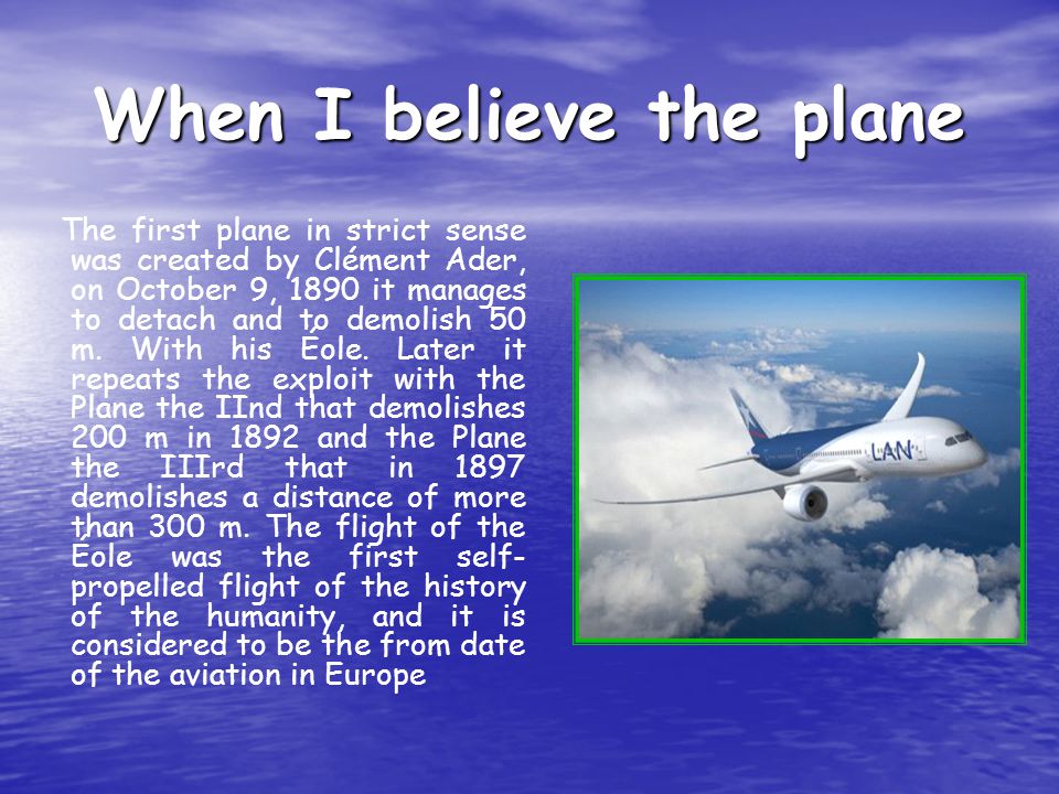 The Plane. The plane also named aircraft, it is an aerodino of fixed wing, or aircraft with major density that the air provided with wings and a torso. - ppt download