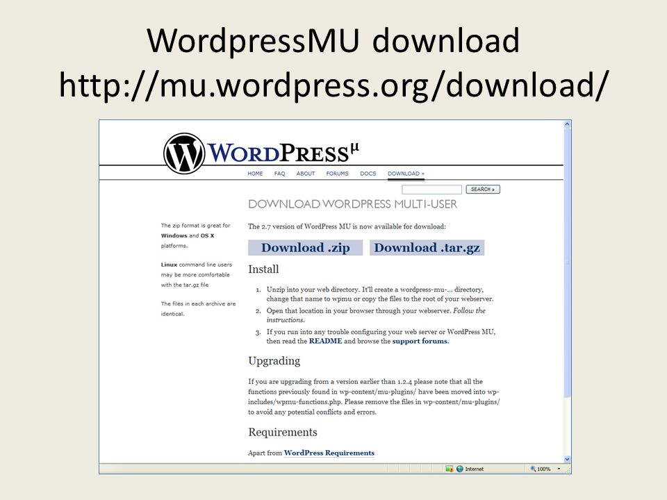 WordpressMU download