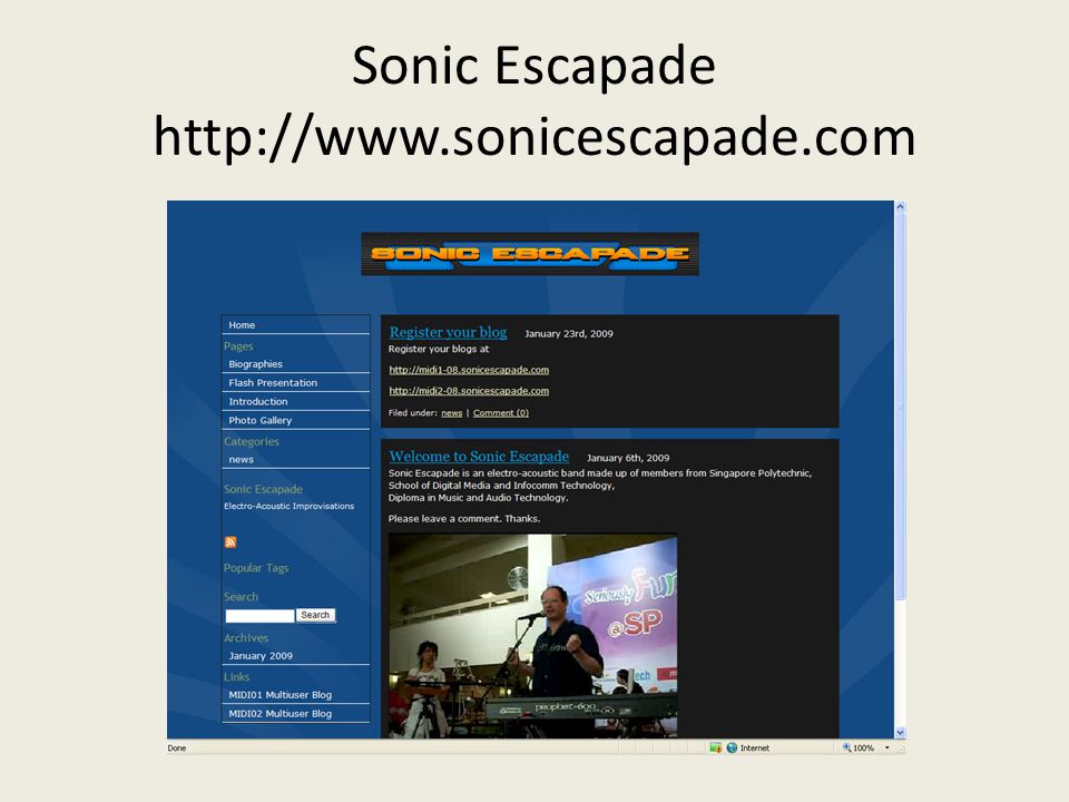 Sonic Escapade