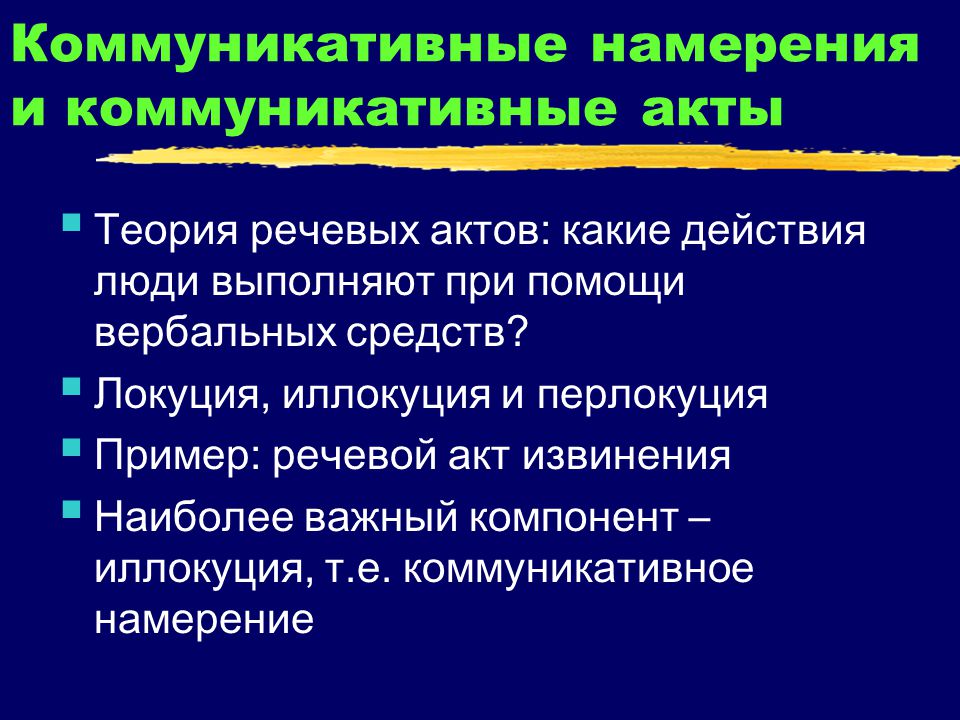 Примеры коммуникативной речи