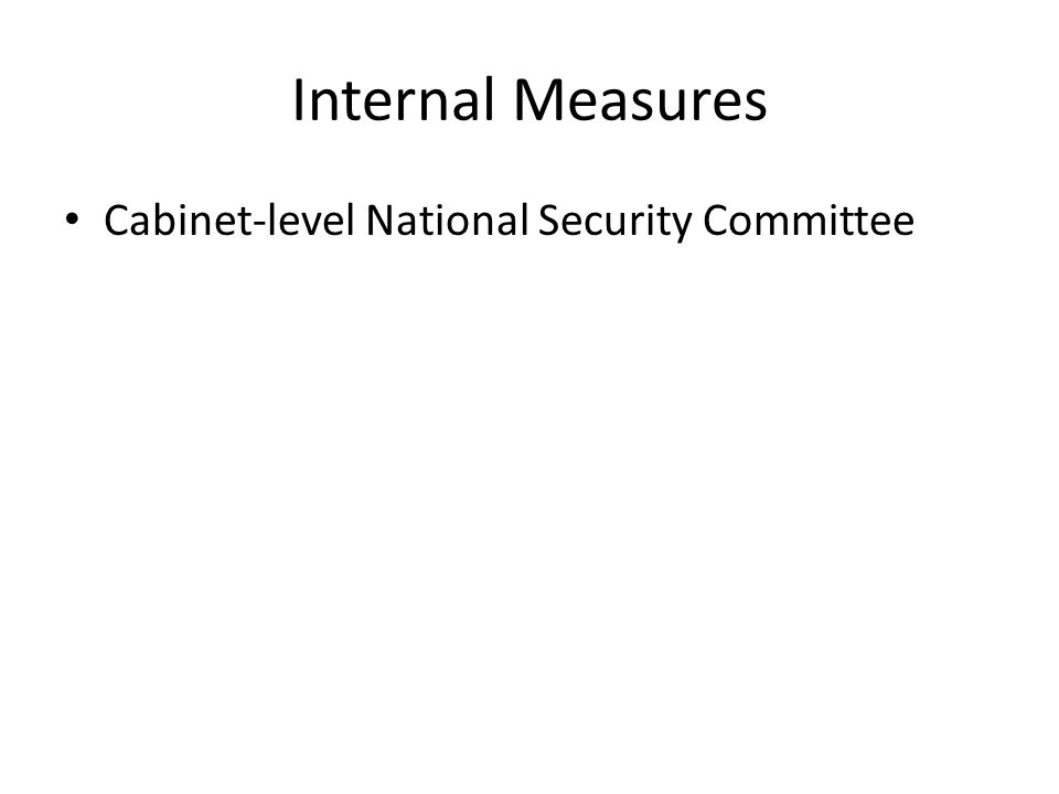 Cabinet-level National Security Committee