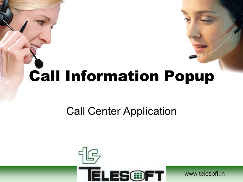 Call Information Popup Call Center Application