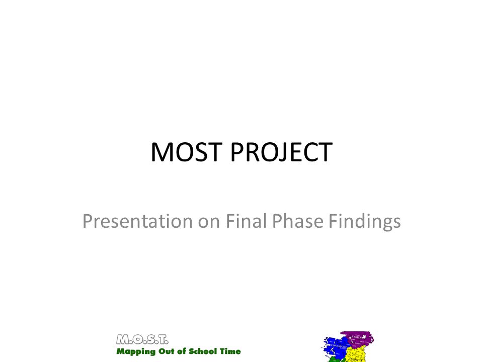 MOST PROJECT Presentation on Final Phase Findings