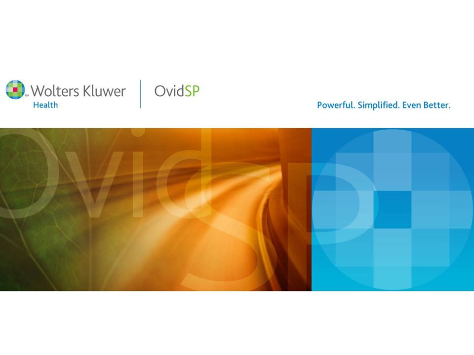 Ovid Technologies для медицины и здравоохранения Ovid Technologies