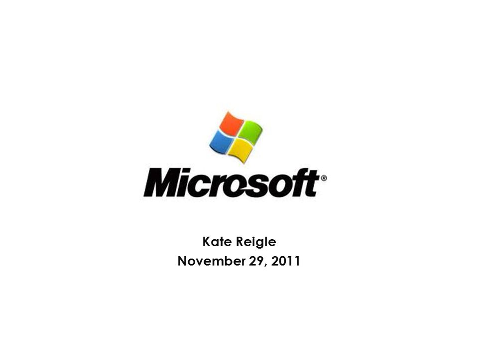 Kate Reigle November 29, 2011