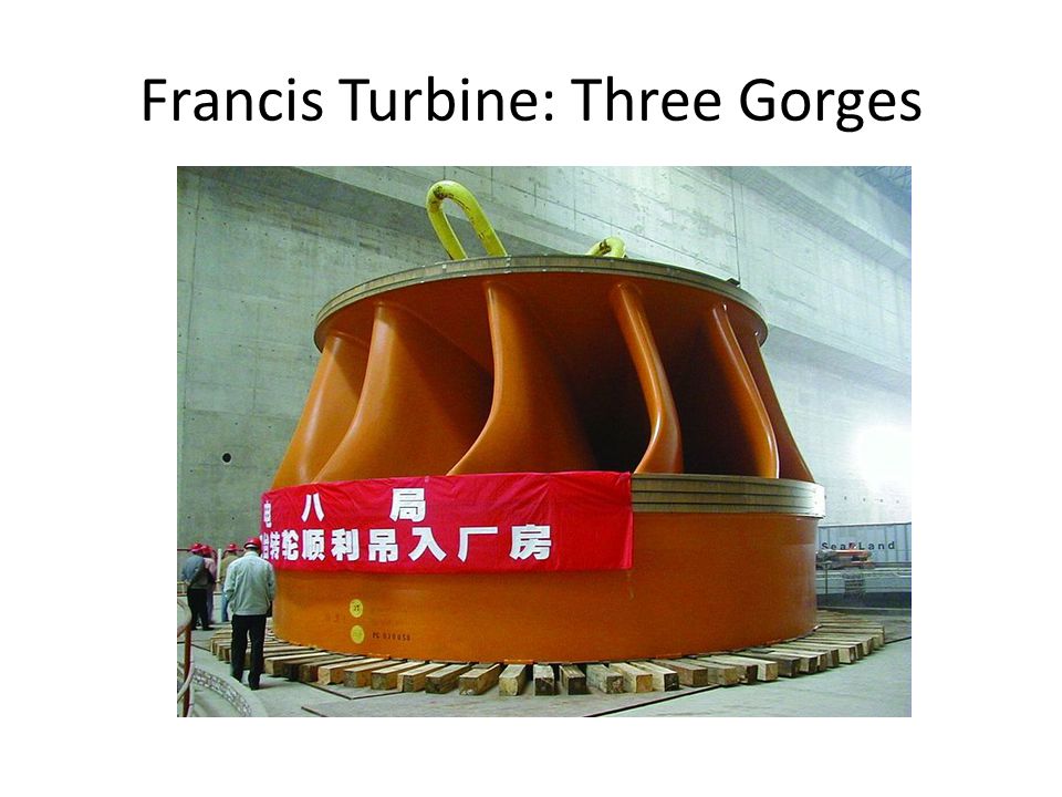 Francis Turbine: Three Gorges
