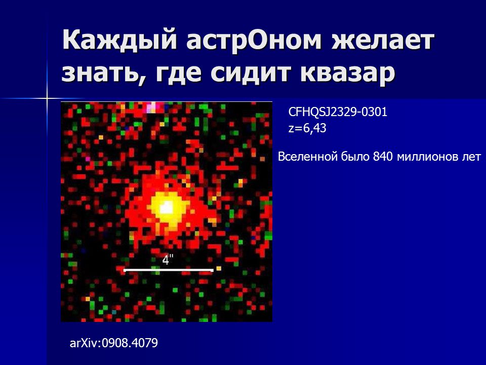 Исследование квазаров презентация