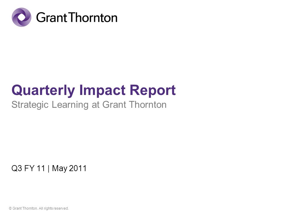 © Grant Thornton. All rights reserved.