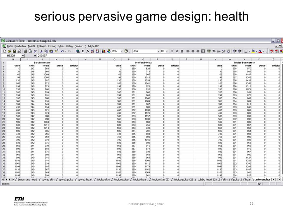 serious pervasive games 33 serious pervasive game design: health