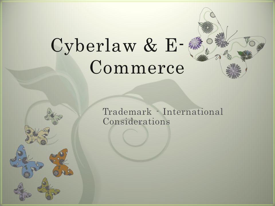 7 Cyberlaw & E- Commerce