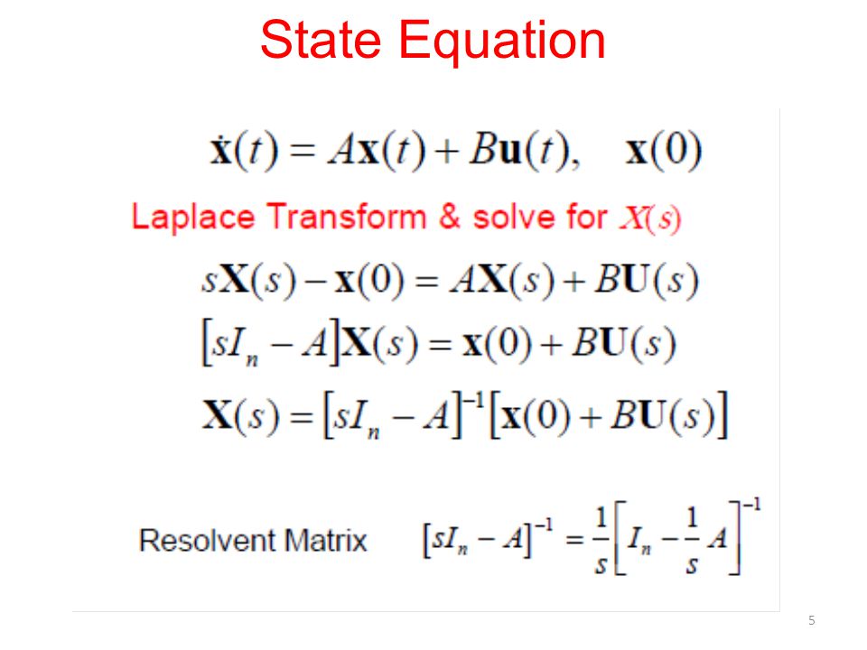 State Space equation of mooring Cable System. Space equal