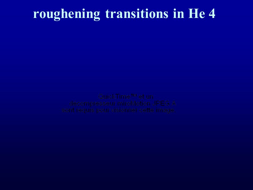 roughening transitions in He 4