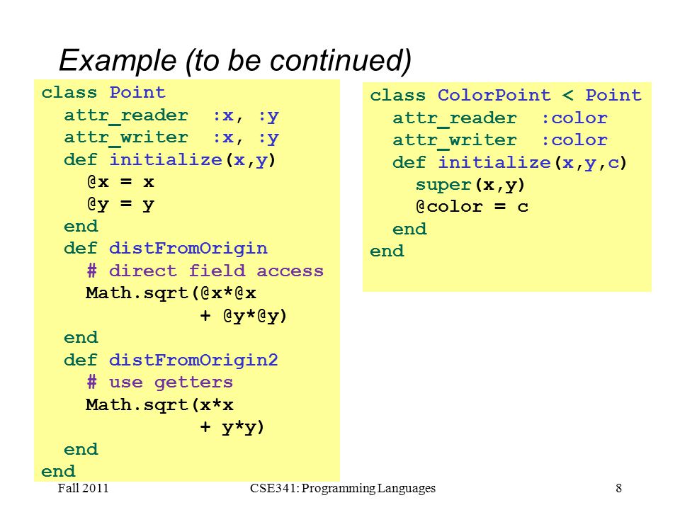 Cse341 Programming Languages Lecture 20 Blocks Procs