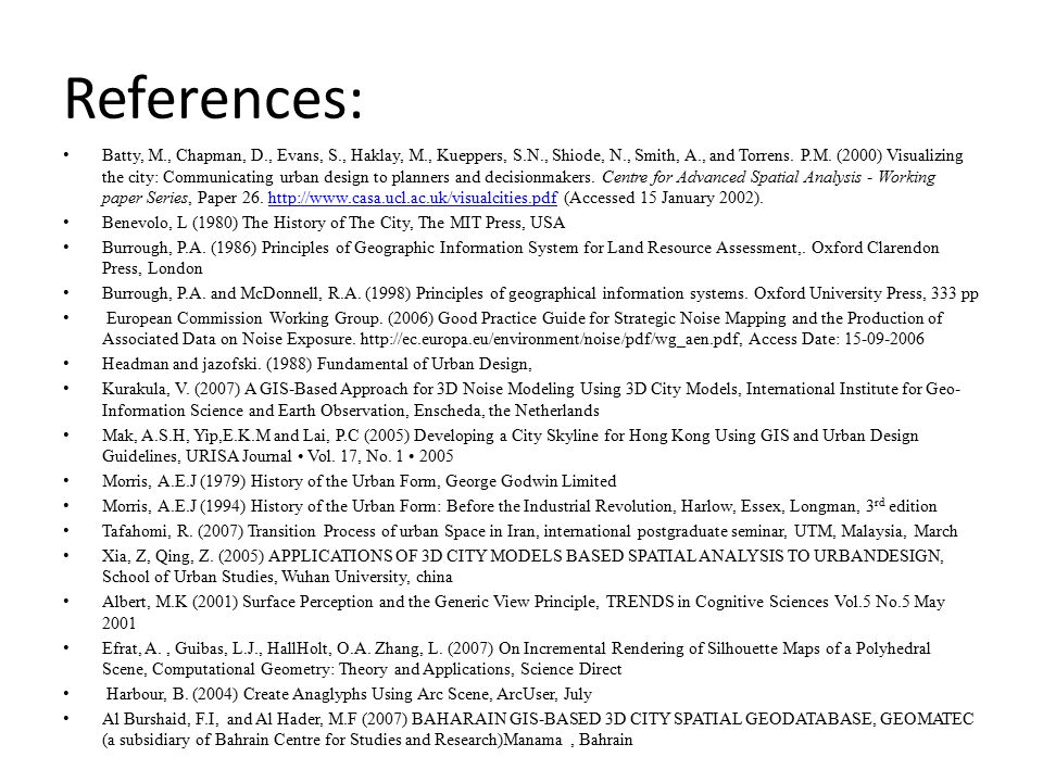 APPLICATION OF GIS METHOD TO IDENTIFY URBAN SILHOUETTE FORM By: Rahman ...