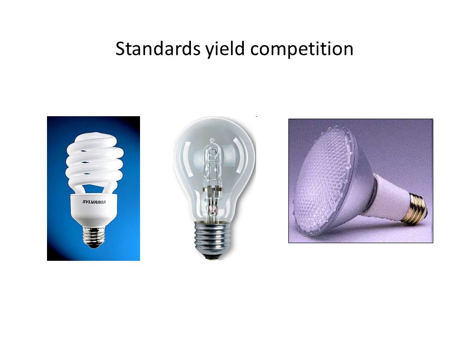 Standards yield competition