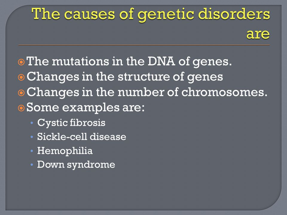  The mutations in the DNA of genes.