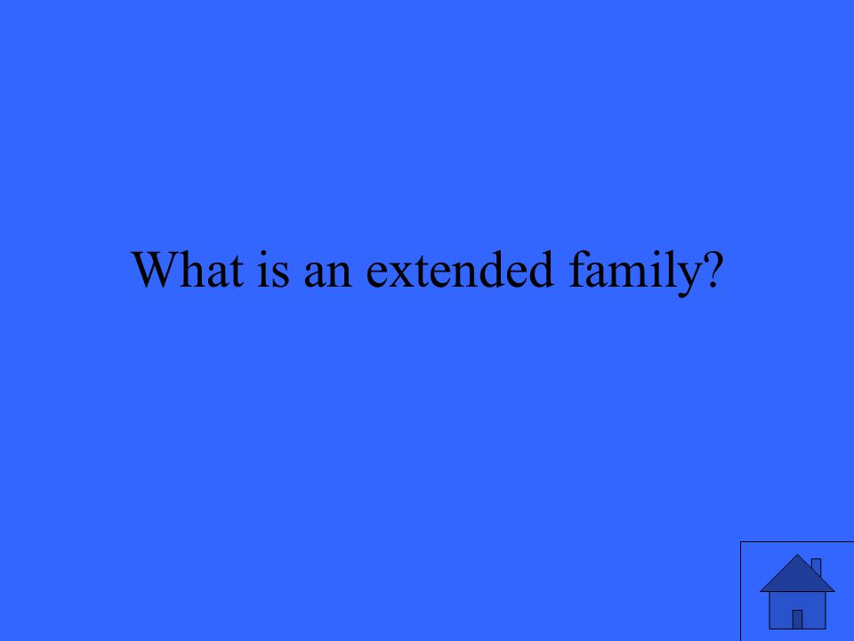 What is an extended family