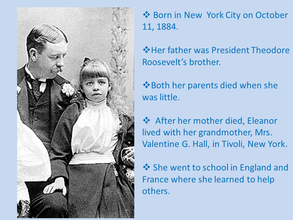  Born in New York City on October 11, 1884.