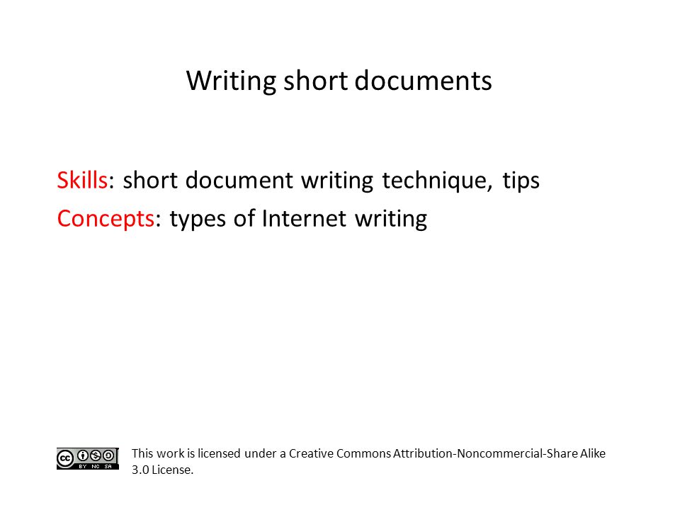 Writing for the internet tips