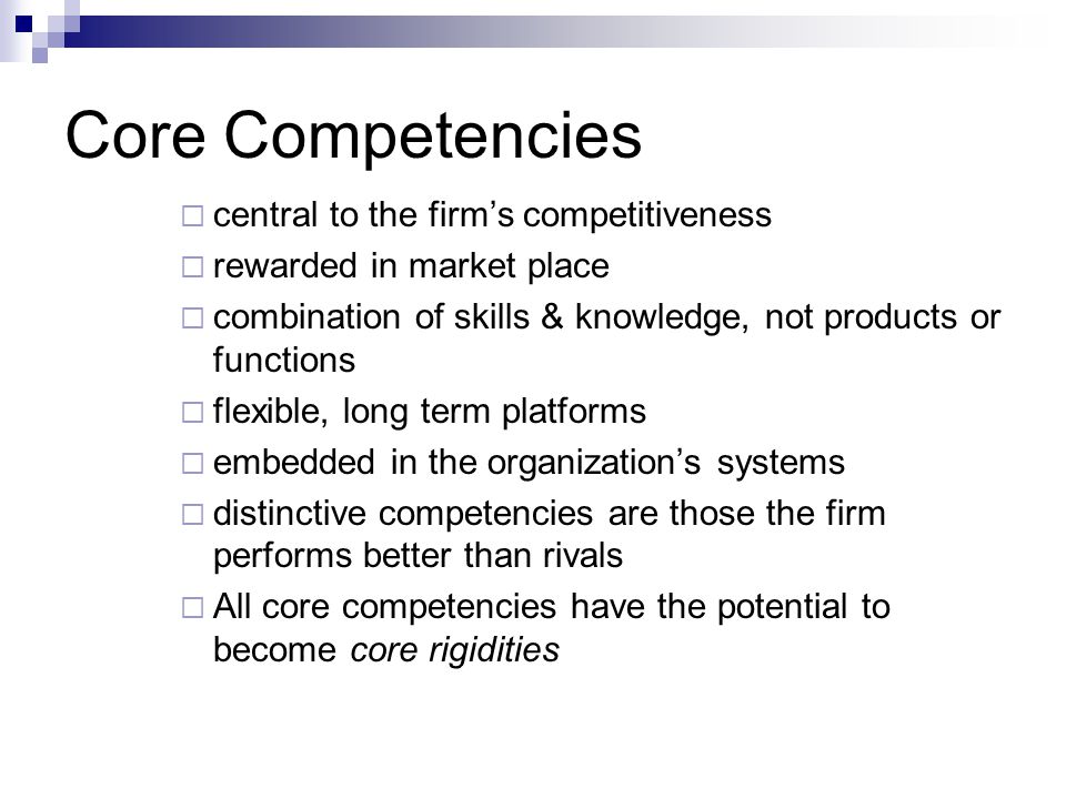 general motors core competencies