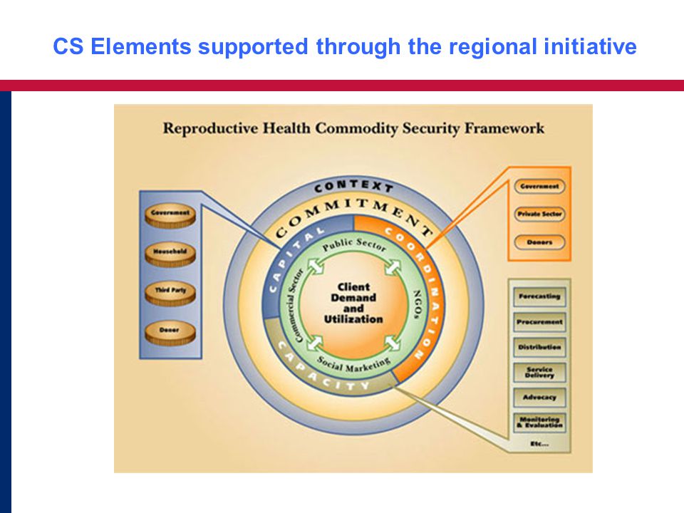 CS Elements supported through the regional initiative