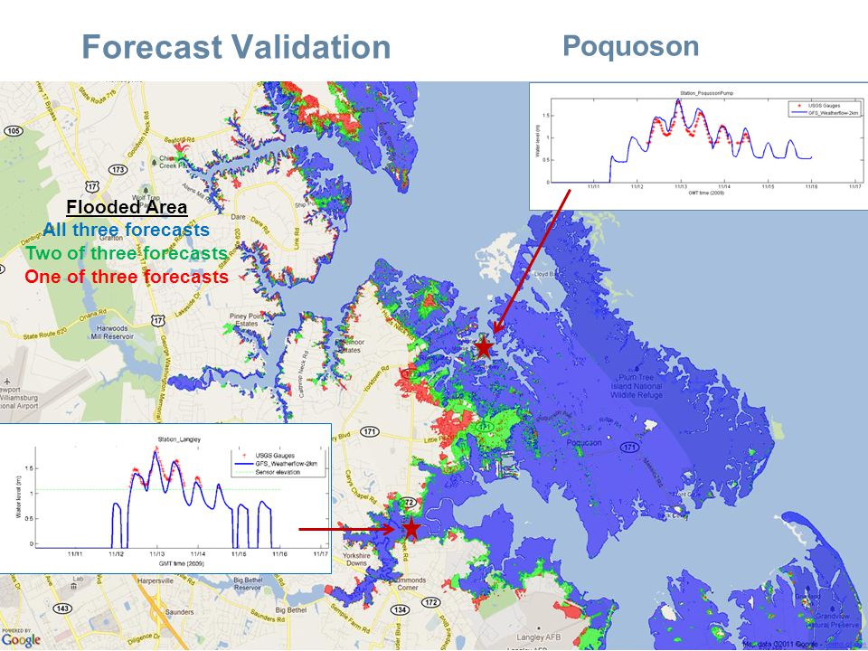 Company Confidential/Proprietary Forecast Validation 11 Poquoson Flooded Area All three forecasts Two of three forecasts One of three forecasts