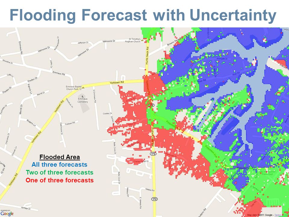 Company Confidential/Proprietary Flooding Forecast with Uncertainty 17 Flooded Area All three forecasts Two of three forecasts One of three forecasts