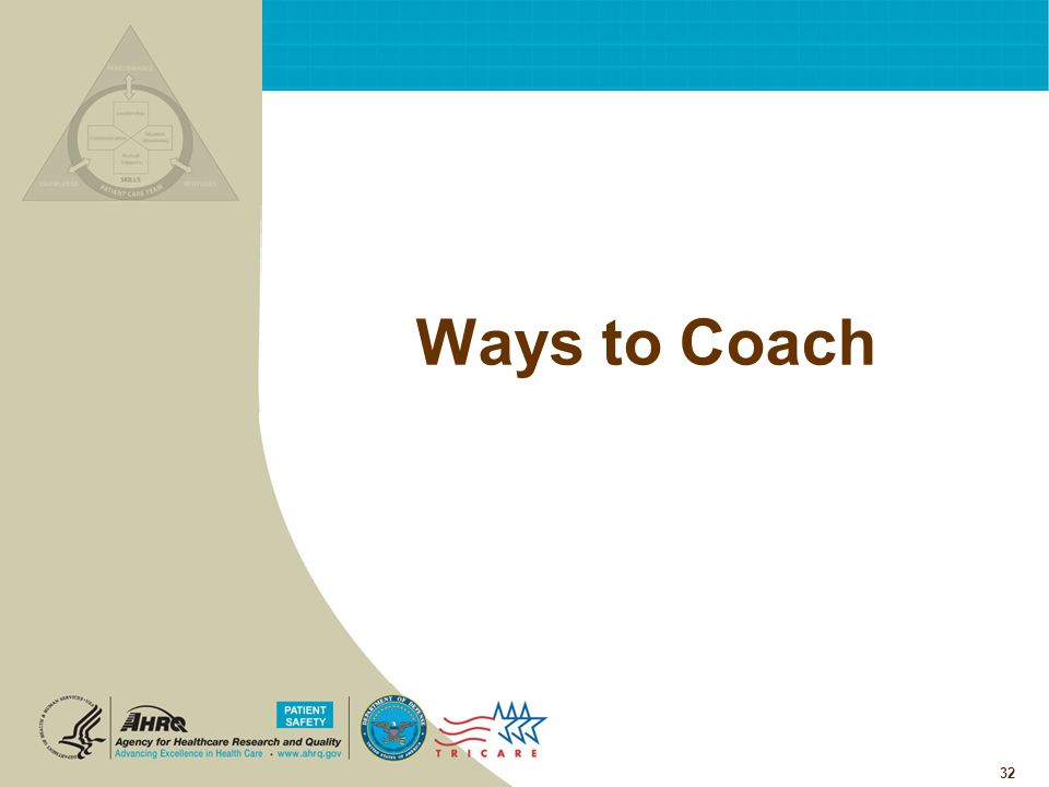 Ways to Coach 32