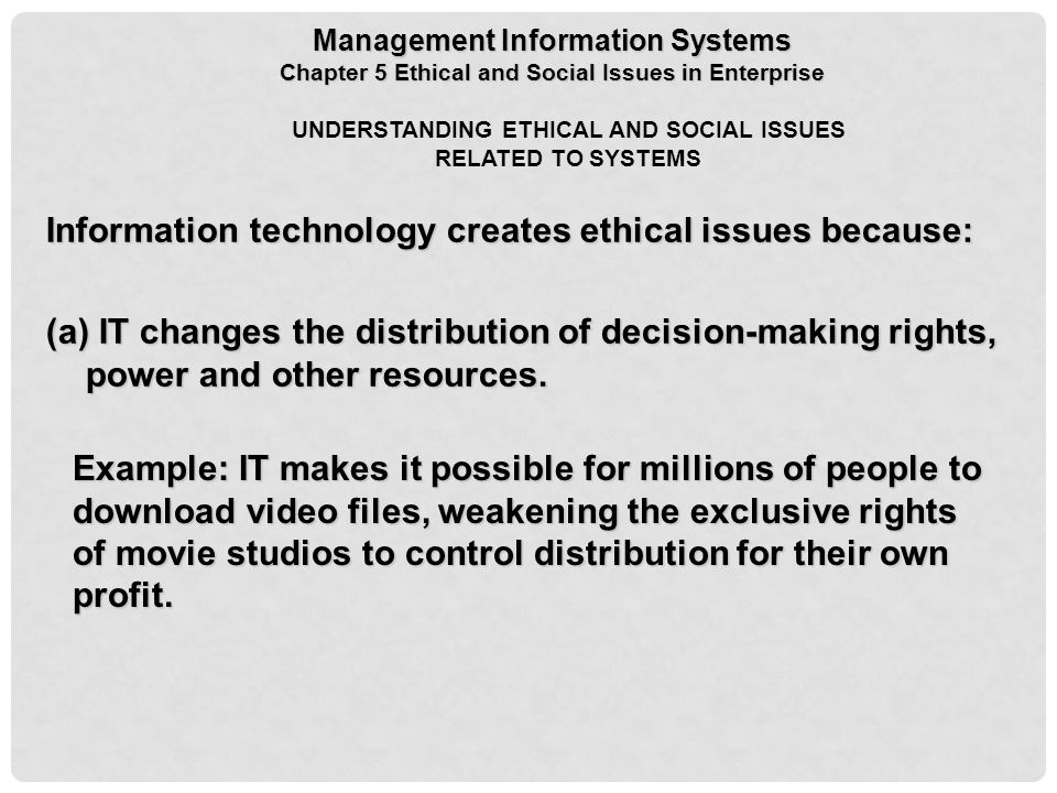examples of ethical issues in information technology
