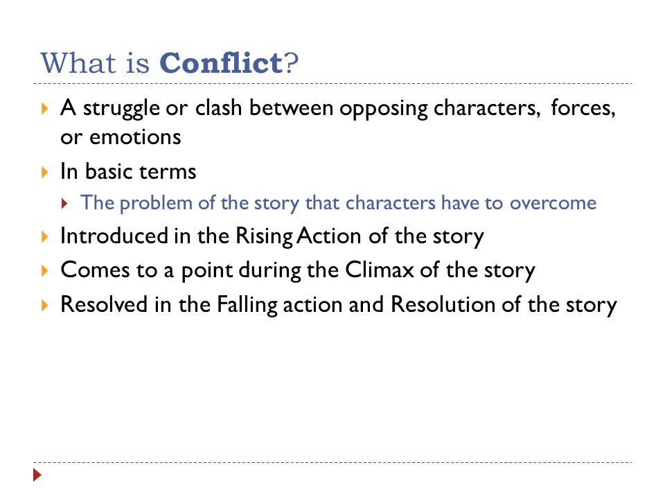 What is Conflict .