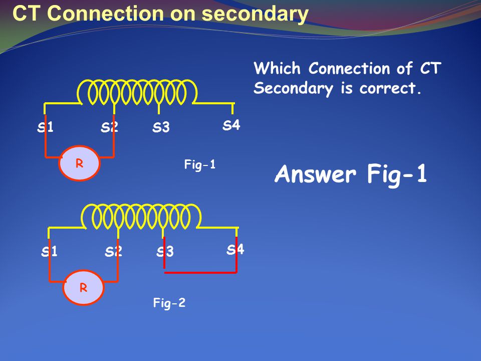 CT Connection on secondary Which Connection of CT Secondary is correct.