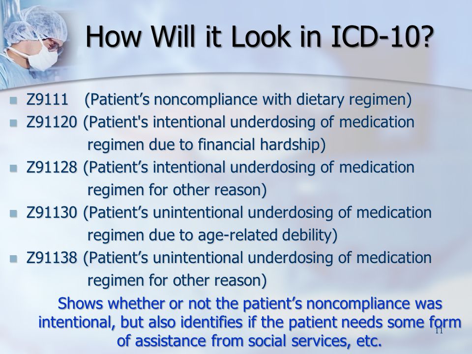 How Will it Look in ICD-10.