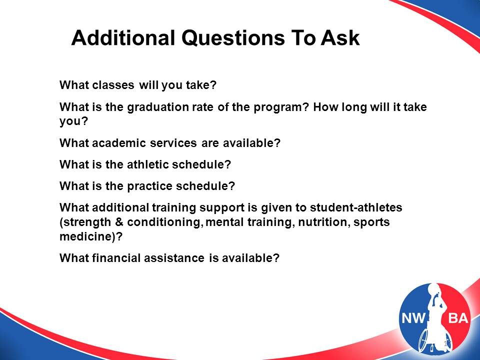 17 Additional Questions To Ask What classes will you take.