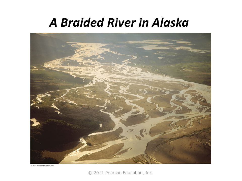 © 2011 Pearson Education, Inc. A Braided River in Alaska