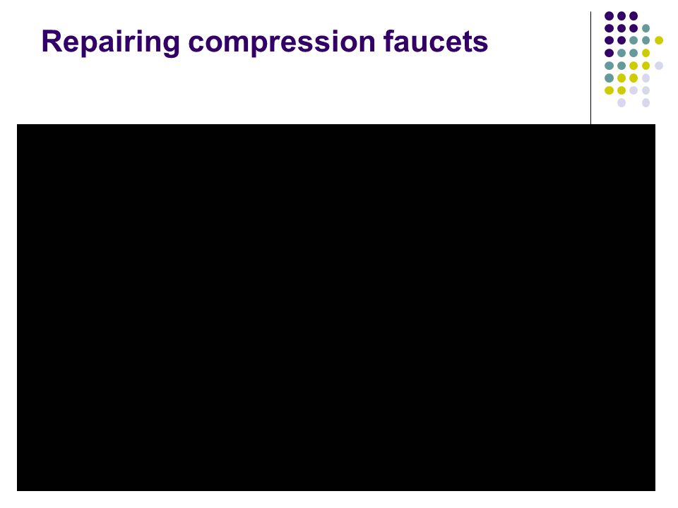 Repairing compression faucets