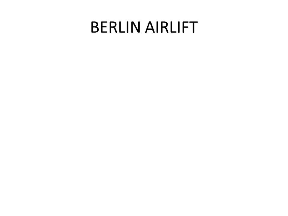 BERLIN AIRLIFT