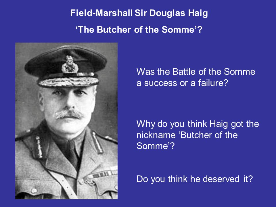 general haig battle of the somme