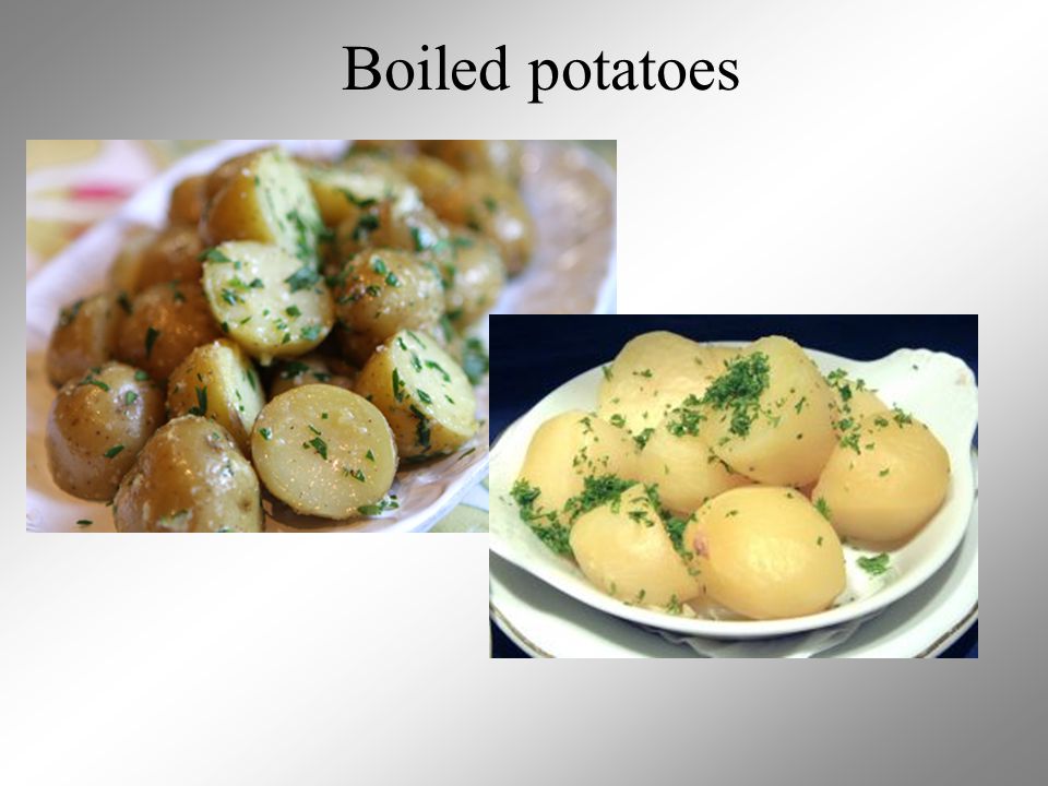 Boiled potatoes