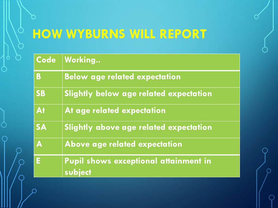 HOW WYBURNS WILL REPORT CodeWorking..