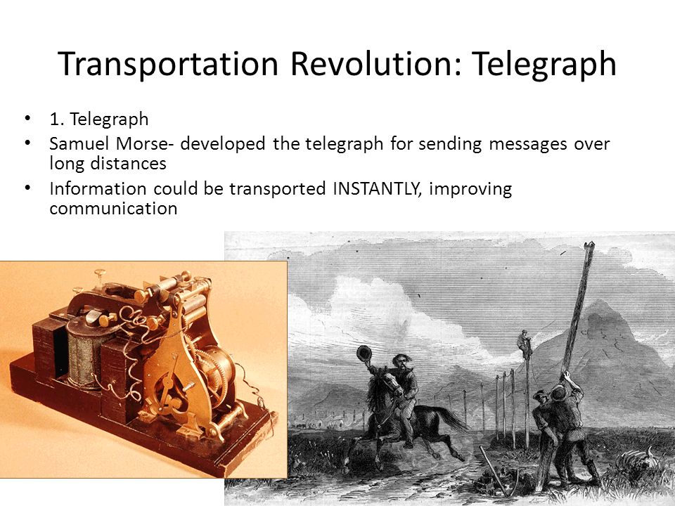 Transportation Revolution: Telegraph 1.