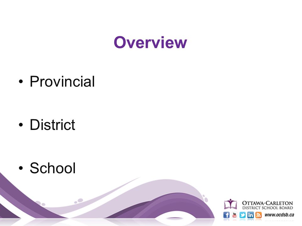 Overview Provincial District School