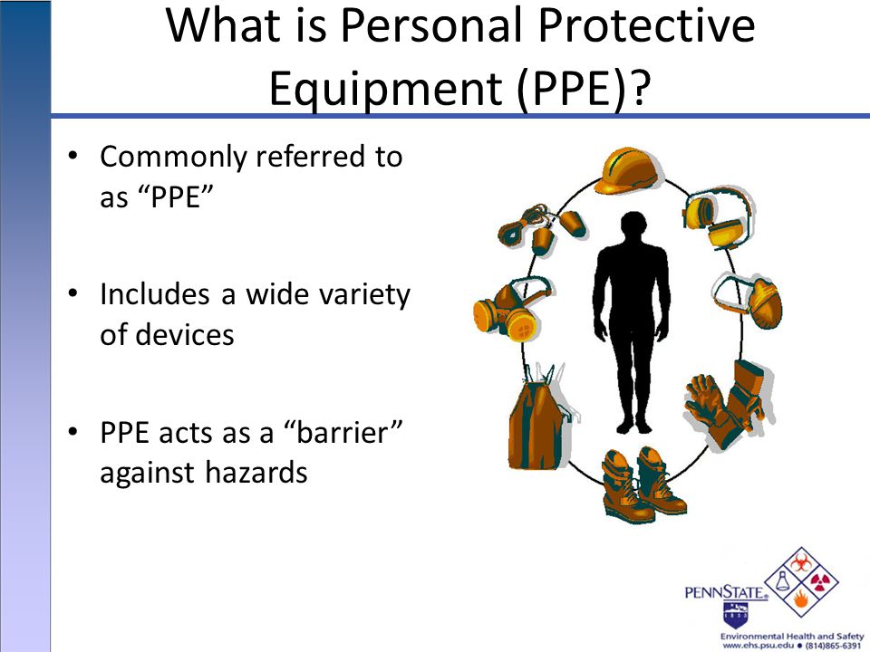 What is Personal Protective Equipment (PPE).