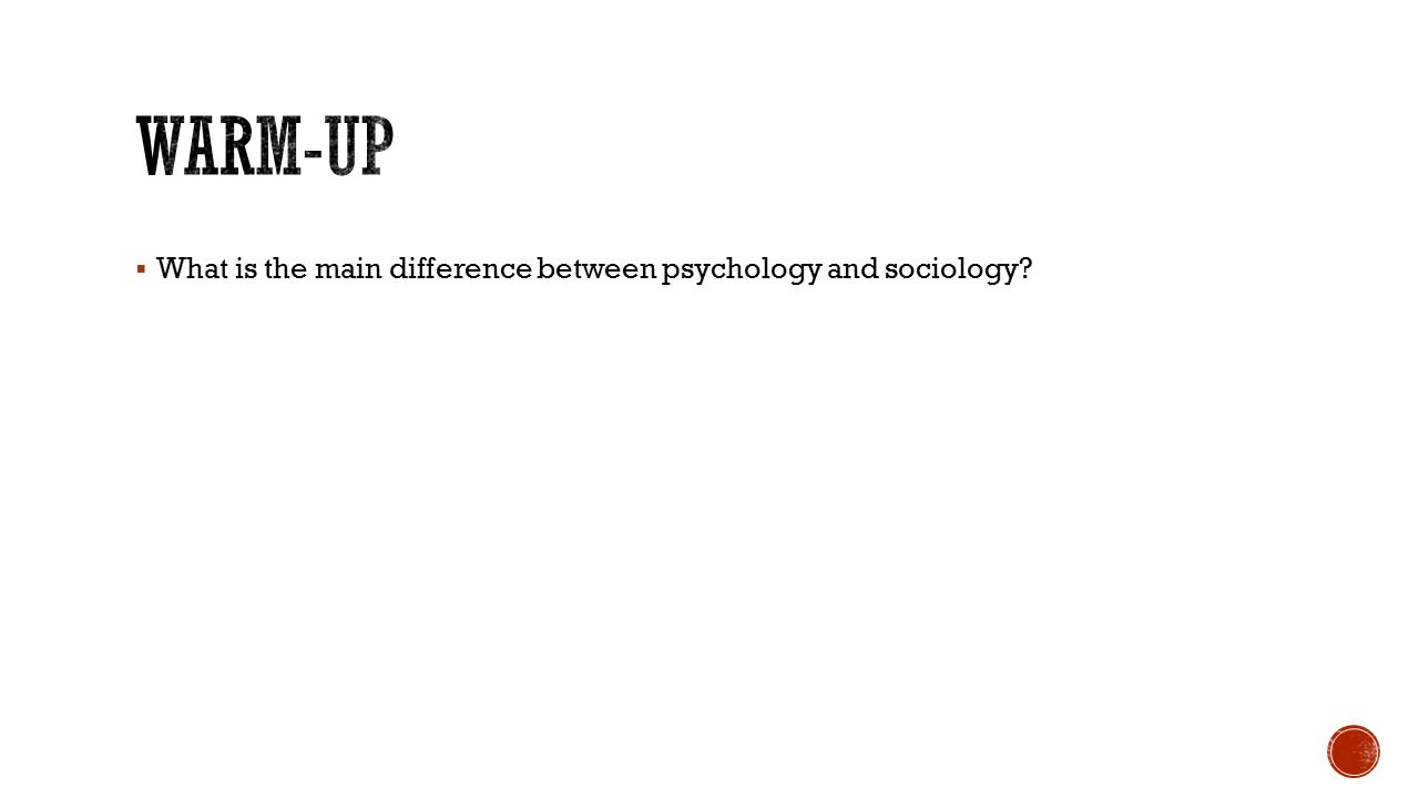 difference between sociology and psychology