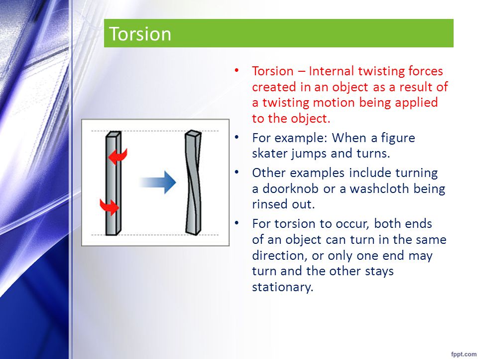 torsion force examples