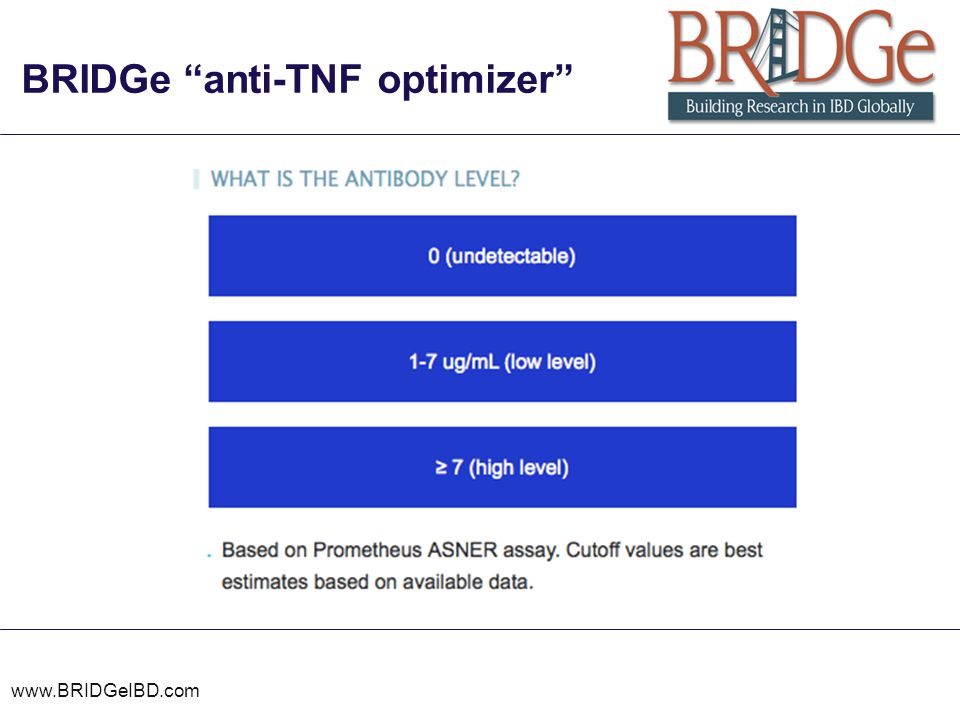 BRIDGe anti-TNF optimizer