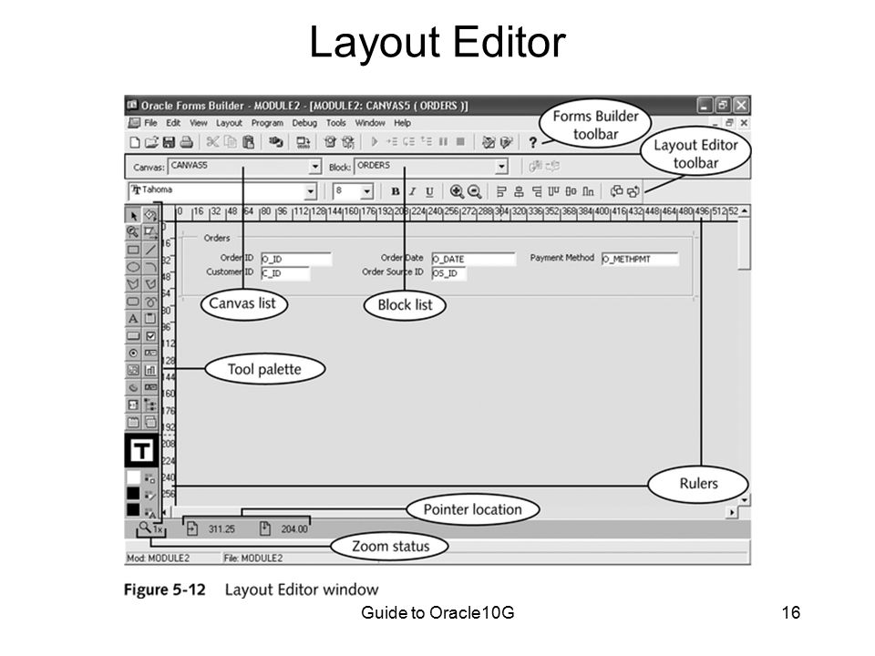 Guide to Oracle10G16 Layout Editor