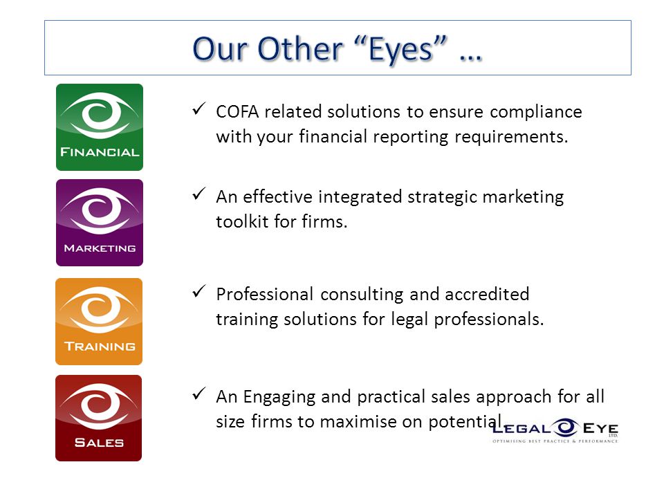 COFA related solutions to ensure compliance with your financial reporting requirements.