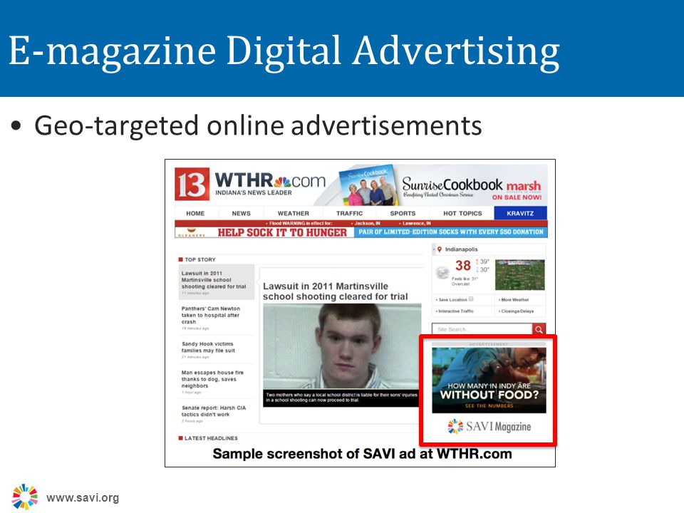 E-magazine Digital Advertising Geo-targeted online advertisements