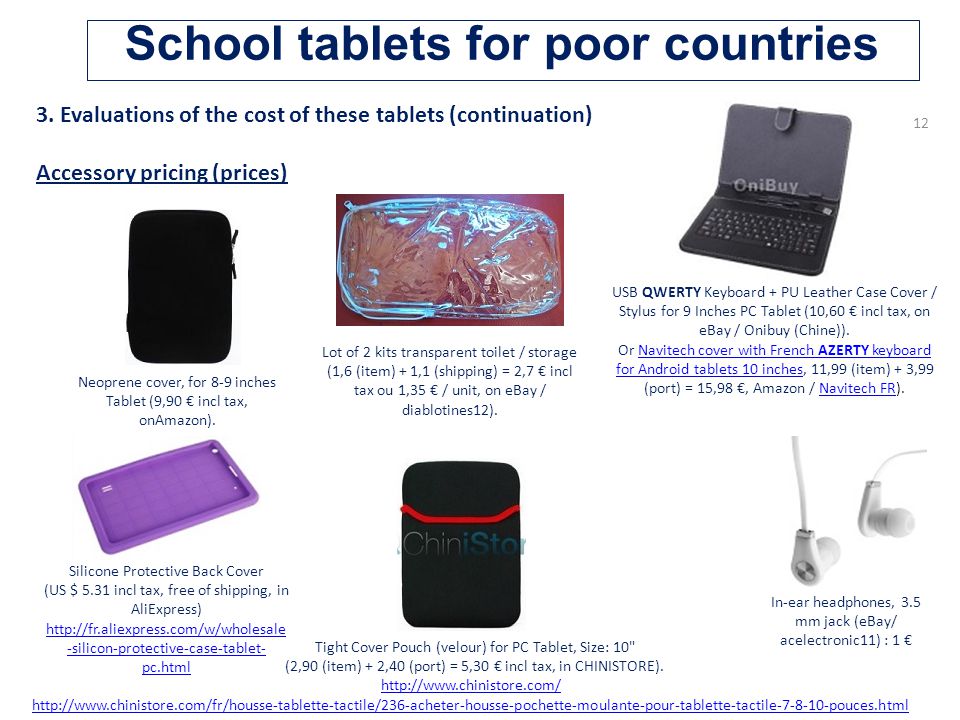 School tablets project for developing countries Study author : Benjamin  LISAN Document creation date. - ppt download